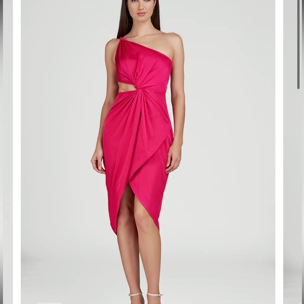 AMUR Deena One Shoulder Dress